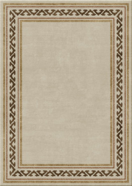 Anna-Veda 5317-ferrule meander- handgefertigter Teppich,  tibetisch (Indien), 60 Knoten Qualität